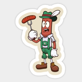 Sad Oktoberfest Sausage Sticker